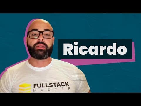 #NossosAlunos​ Fullstack Master - Ricardo